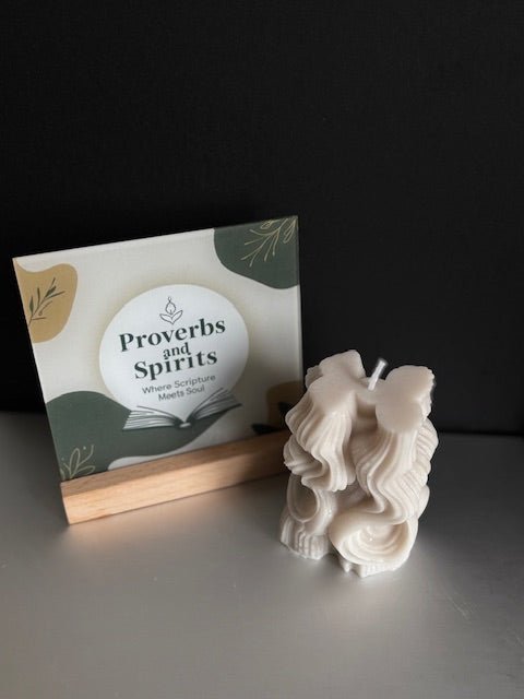 Living Waters 🌊 Sculpture Prayer Candle - Proverbs & Spirit