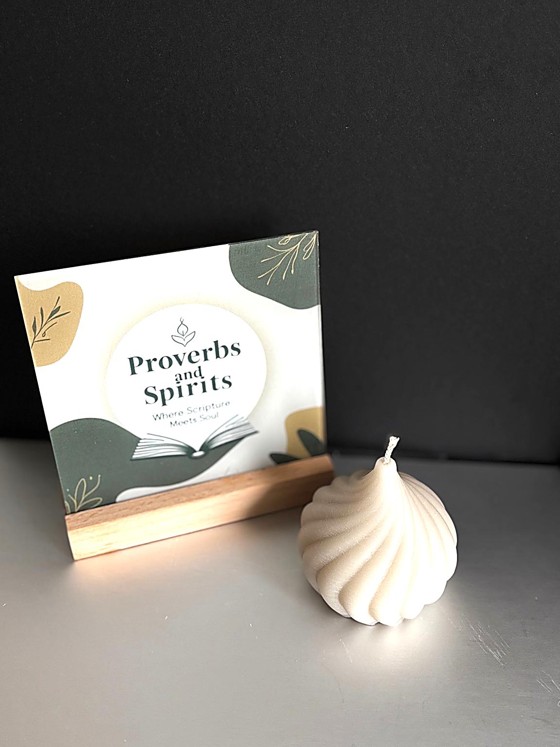 Twirl in Grace Sculpture Prayer Candle - Proverbs & Spirit